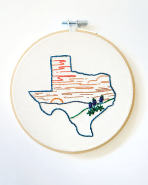 Texas Sunset Embroidery Kit - 1