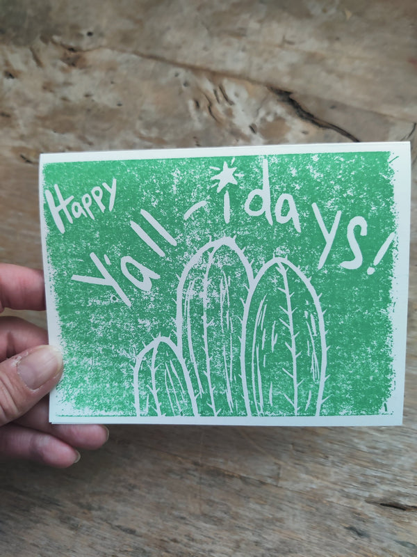 Happy Y'all-idays Stamped Holiday Card - 3