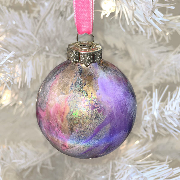 Inky Glass Ornaments - 7