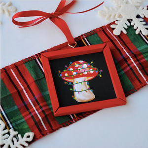 Handmade Festive Funghi Christmas Ornament - 1