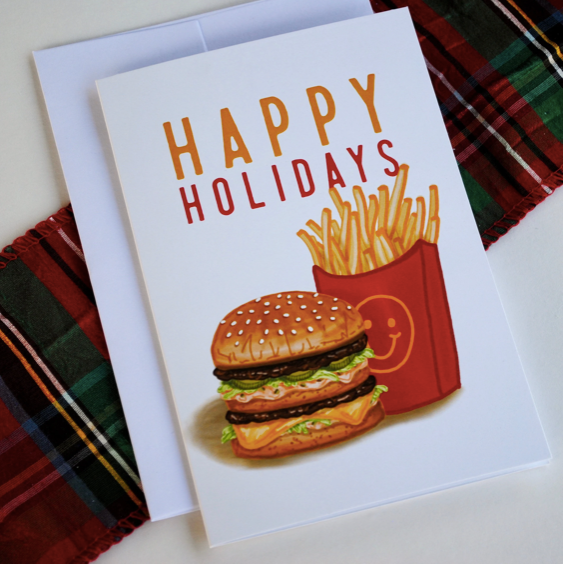 Happy Holiday Meal Card for Christmas - 1