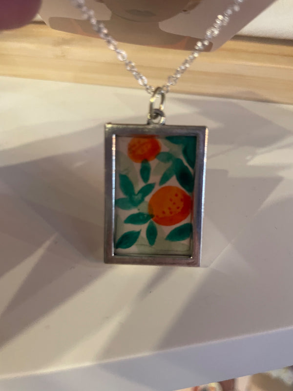 Petite Painting Pendant - 2