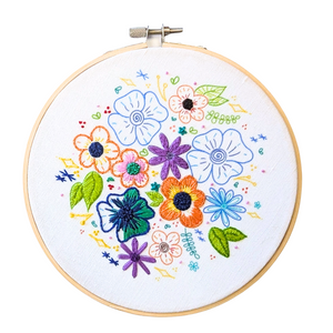 Florals Embroidery Kit - 1