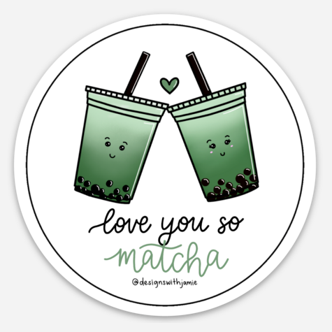 Love you So Matcha Sticker - 1