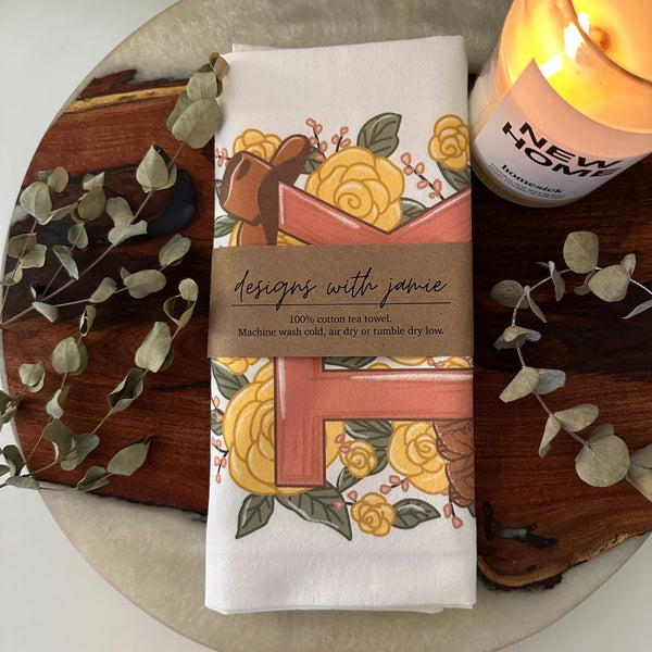 Texas Yellow Rose Tea Towel - 3