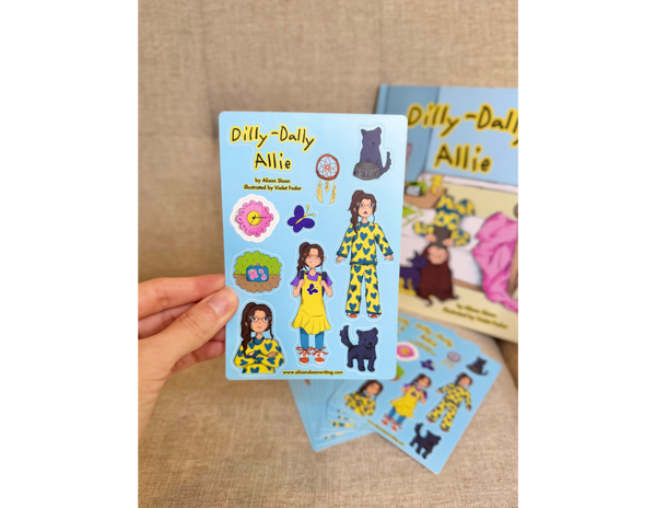 Dilly-Dally Allie Sticker Sheet - 1