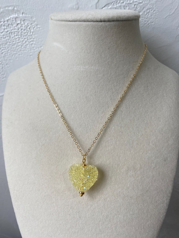 Candy Inspired Gummy Heart Pendant Necklace  - 2