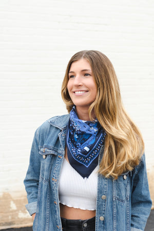 Midnight Blue Desert Bandana  - 1