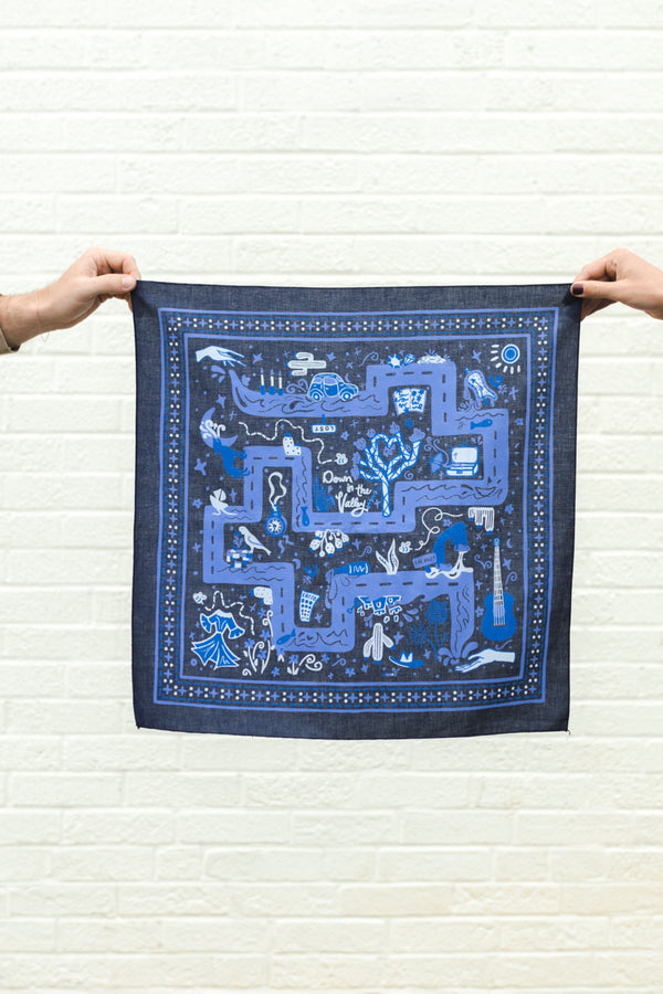 Midnight Blue Desert Bandana  - 5