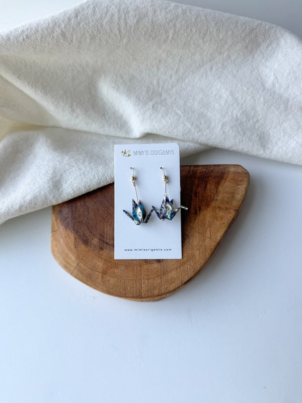 Origami Crane Earrings - Small