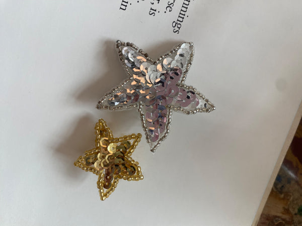 Yin Yang Sequin Star Earrings