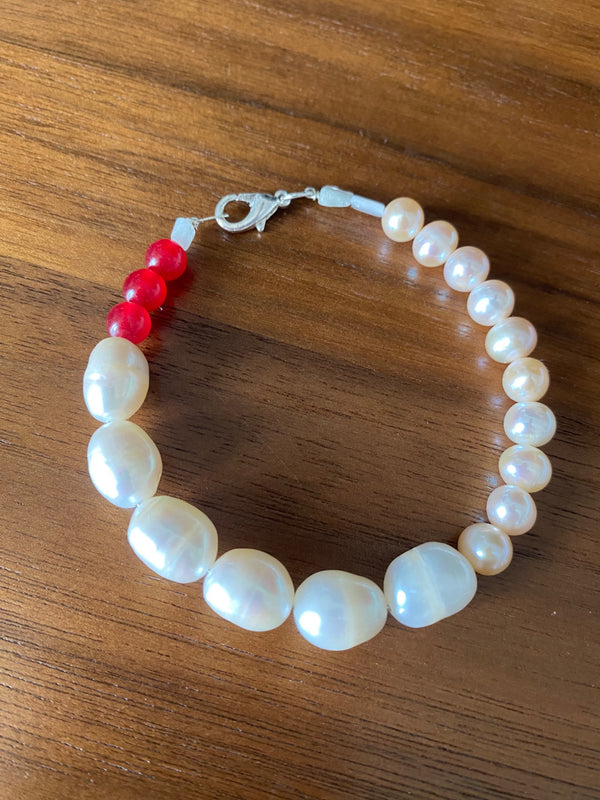 Yin Yang Bracelets Pearls/Mixed Stones