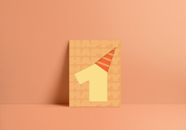 Happy 1st Birthday Greeting Card