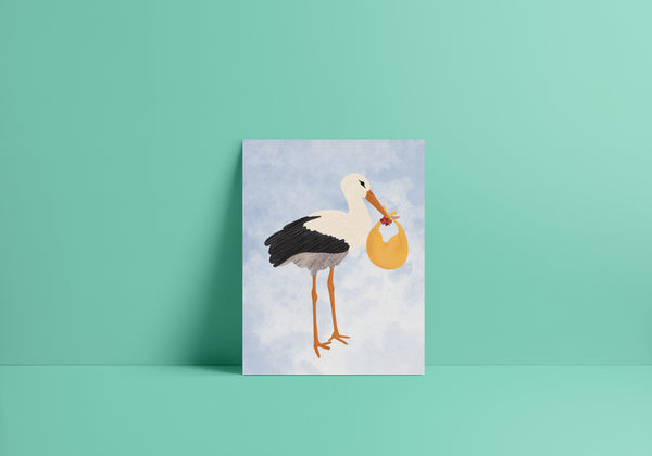 Stork Delivery Greeting Card