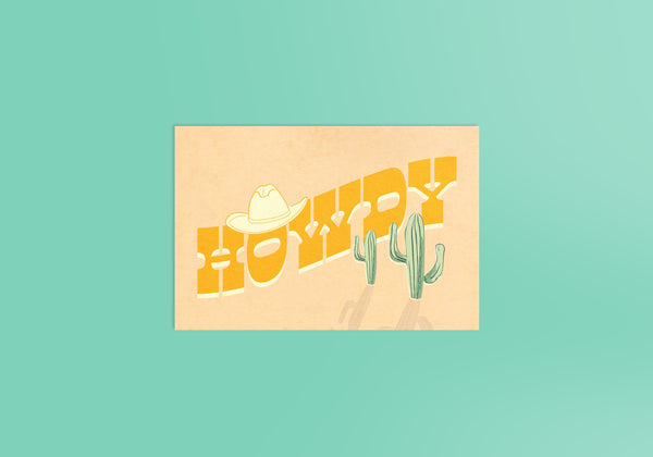 Howdy Postcard
