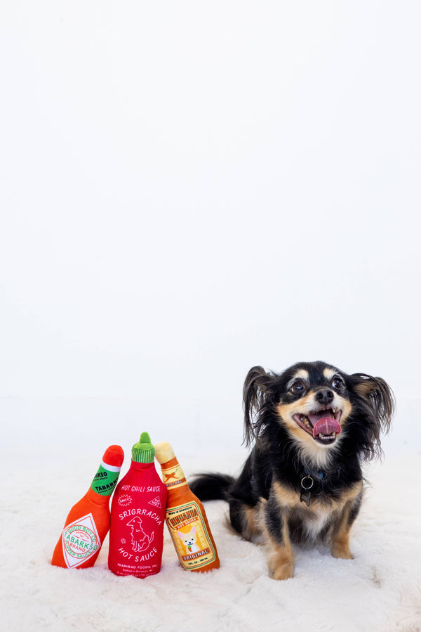 Hot Pupper Sauce Dog Toy Set