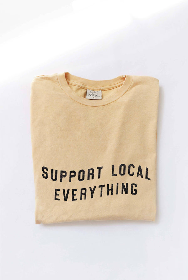 Support Your Local Everything Graphic Top - Sage