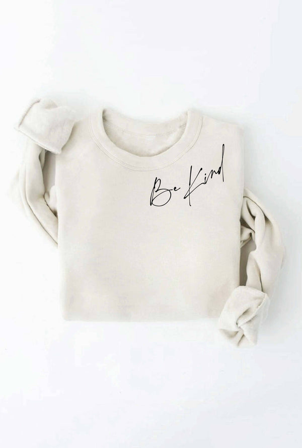 Be Kind Graphic Sweatshirt - Mauve