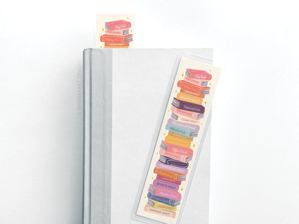 Smut Book Stack Laminated Bookmark