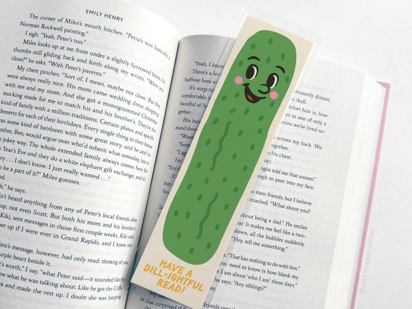 Dill-ightful Read Pickle Laminated Bookmark