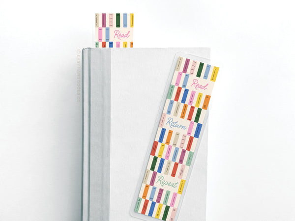 Read Return Repeat Laminated Bookmark