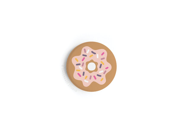 Sprinkle Donut Button Magnet