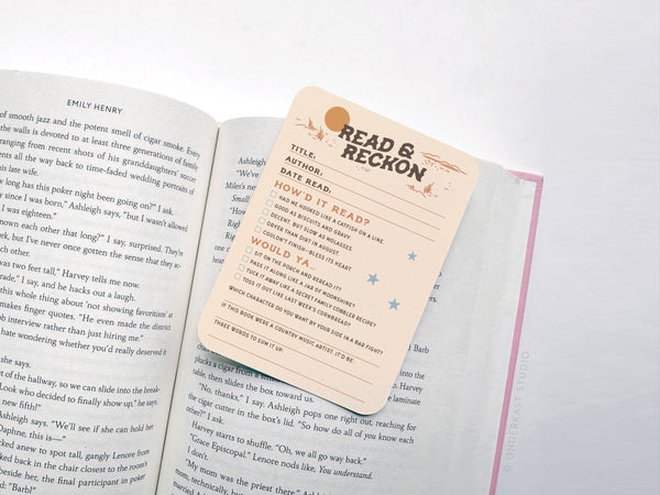 Read & Reckon Book Review Card Set