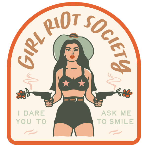 Girl Riot Society Die Cut Sticker - Angelina