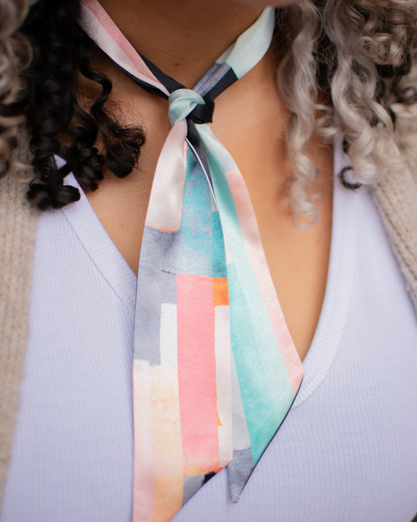Color Outside the Lines Skinny Scarf