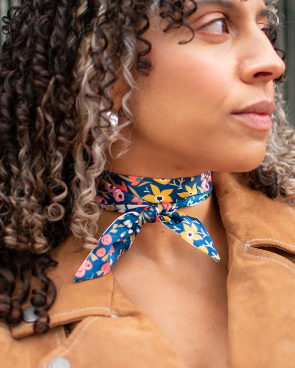 Floral Skinny Scarves