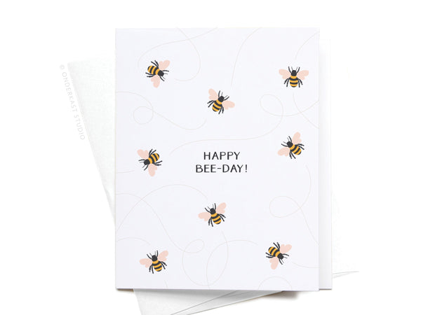 Happy Bee-day! Greeting Card - RS