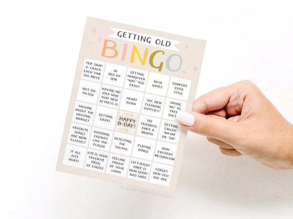 Getting Old Bingo Greeting Card - RS