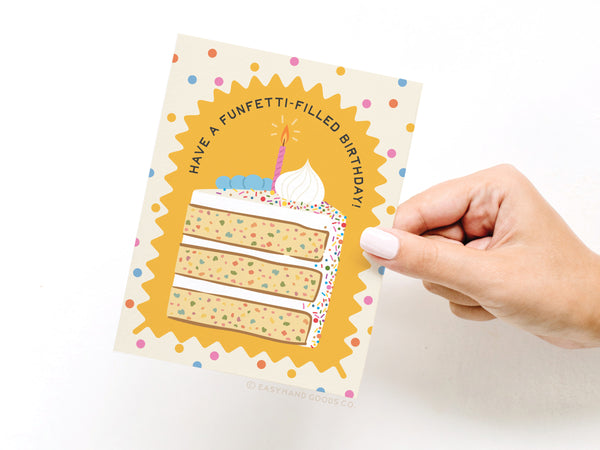 Funfetti-filled Birthday Greeting Card - RS