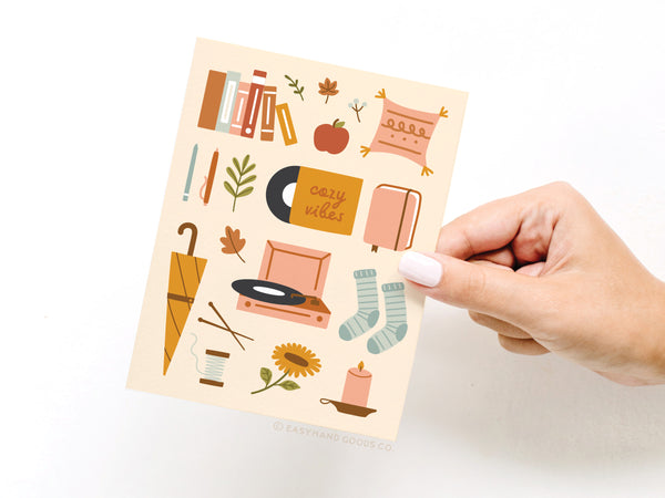 Cozy Vibes Greeting Card - HS