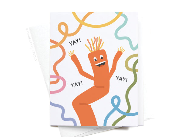 Yay Wacky Waving Inflatable Tube Man Greeting Card - RS