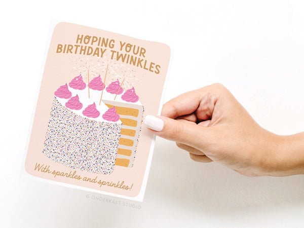 Birthday Sparkles and Sprinkles Greeting Card - RS