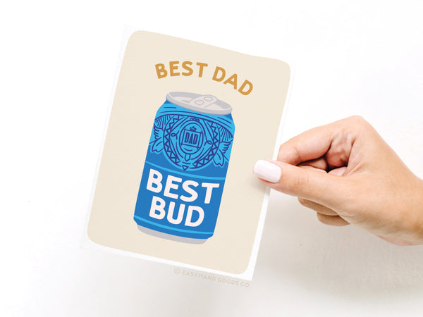 Best Dad Best Bud Greeting Card - HS