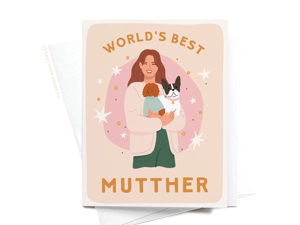 World's Best Mutther Greeting Card - HS