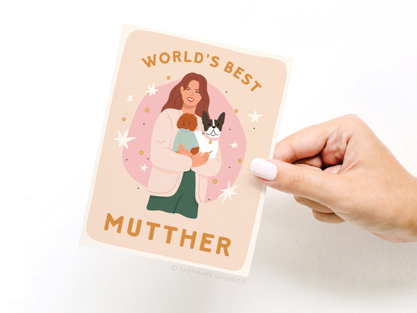 World's Best Mutther Greeting Card - HS