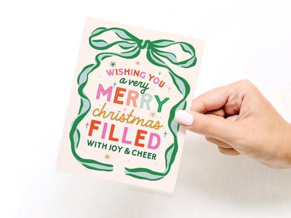 Wishing You a Very Merry Christmas Greeting Card - HS