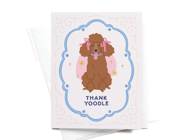 Thank Yoodle Poodle Greeting Card – RS
