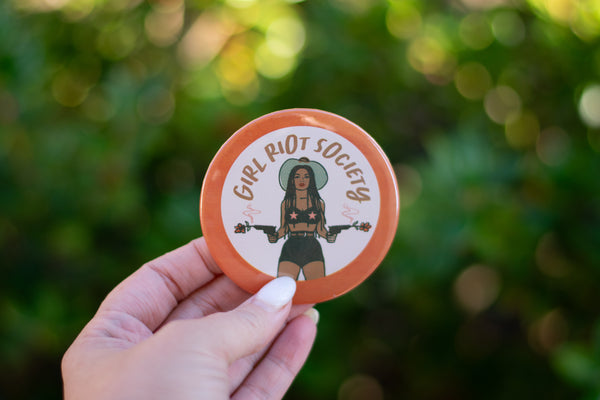 Girl Riot Society Round Pin - Eliza