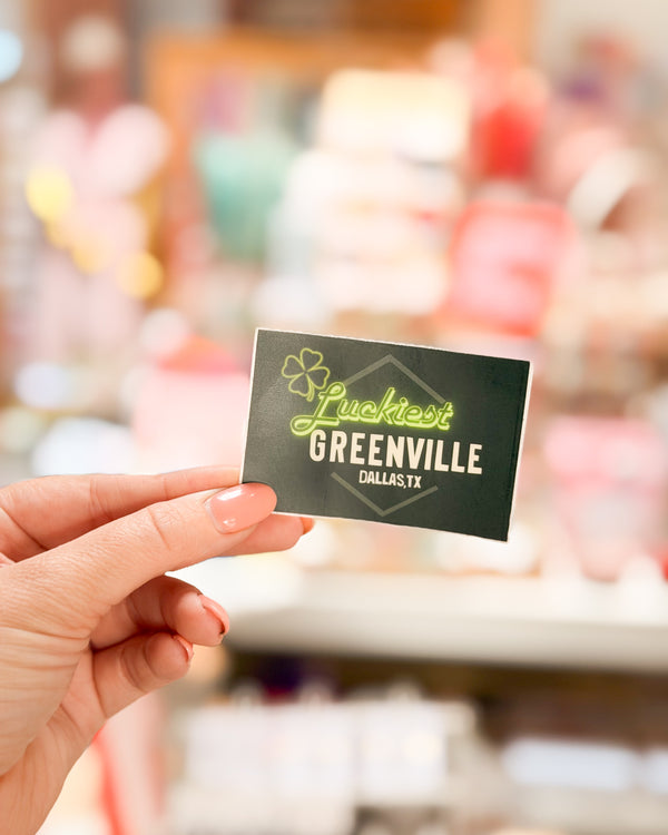 Luckiest Greenville Sticker