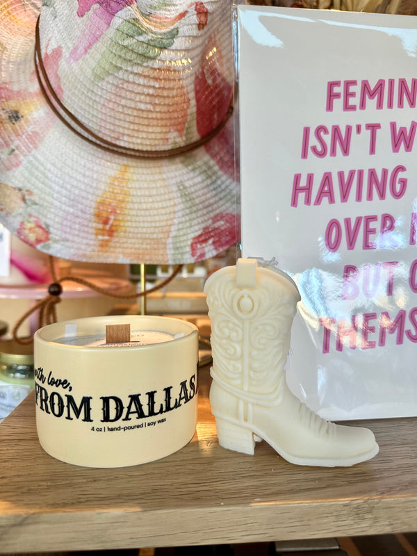 Cowboy Boot Candle