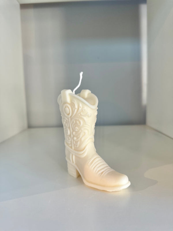 Cowboy Boot Candle