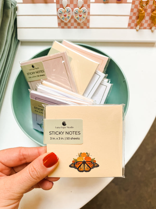 Monarch Butterfly Sticky Notes