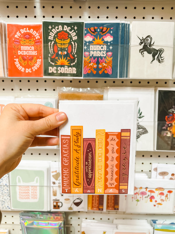 Thanks Book Title Card