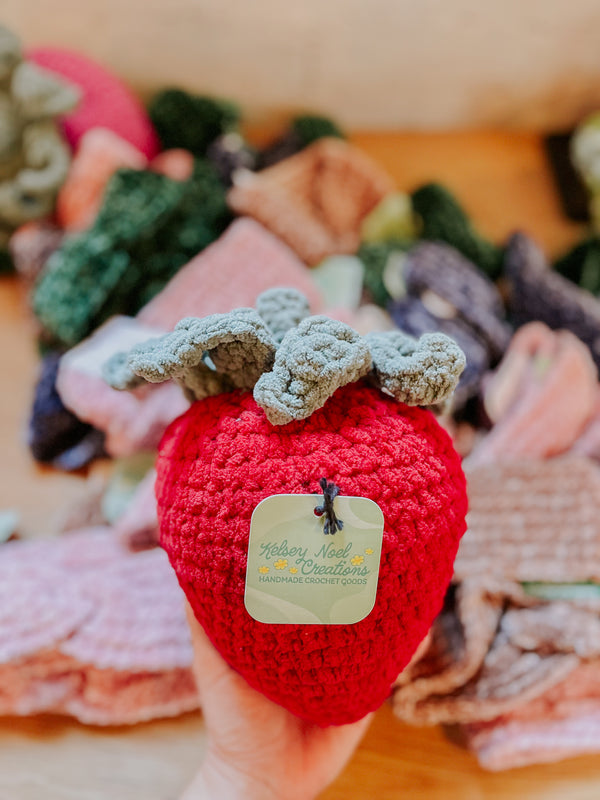 Crochet Strawberry Plushie