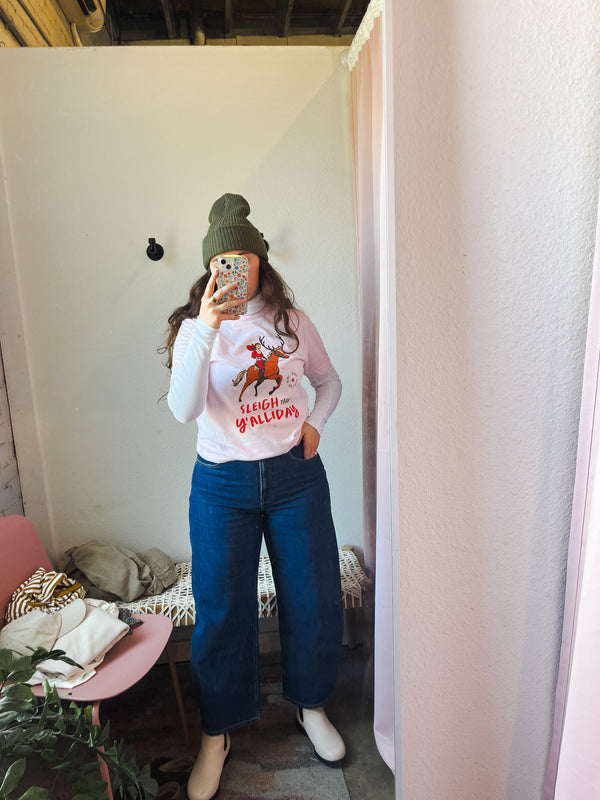 Sleigh the Y'allidays Full-Color Tee