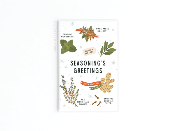 Seasoning’s Greetings Refrigerator Magnet